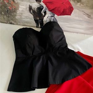 New York & Company Flattering Black Peplum